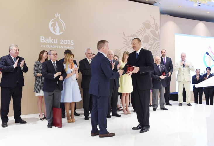 Mehriban Aliyeva awarded with “Heydar Aliyev” order for big contribution to organization of Baku 2015