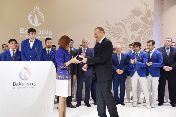 Mehriban Aliyeva awarded with “Heydar Aliyev” order for big contribution to organization of Baku 2015