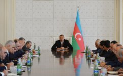 Azerbaijani president chairs Cabinet of Ministers meeting on H1 of 2015