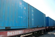 Baku receives first train via Trans-Caspian int’l transport route (PHOTO)