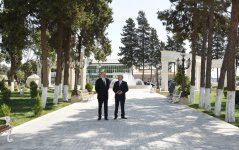 Azerbaijani president attends opening of park-boulevard after Heydar Aliyev in Jalilabad