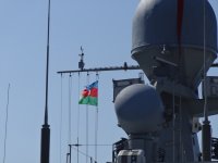 Friendly visit by Russian military ships to Azerbaijan (PHOTO)