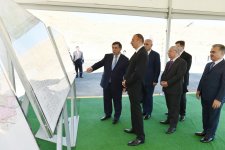Azerbaijani president attends ceremony of water supply from Takhtakorpu-Jeyranbatan canal (PHOTO)