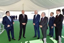 Azerbaijani president attends ceremony of water supply from Takhtakorpu-Jeyranbatan canal (PHOTO)