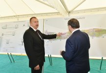 Azerbaijani president attends ceremony of water supply from Takhtakorpu-Jeyranbatan canal (PHOTO)