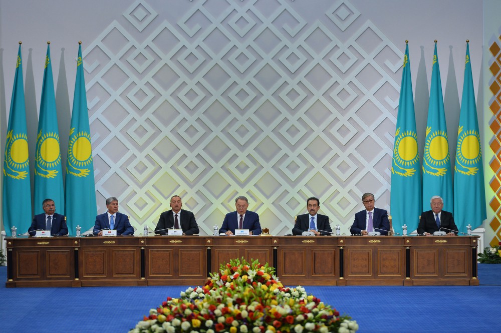 Azerbaijani president attends ceremonial meeting devoted to 550th anniversary of Kazakh Khanate