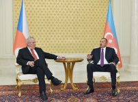 Azerbaijani, Czech presidents hold one-on-one meeting