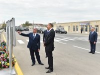 Azerbaijani president attends opening of Aghsu-Kurdamir highway