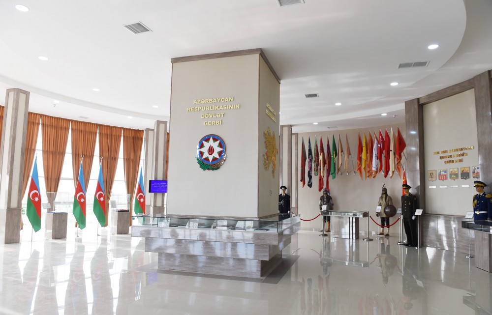 Azerbaijani president attends opening of Flag Square in Kurdamir district