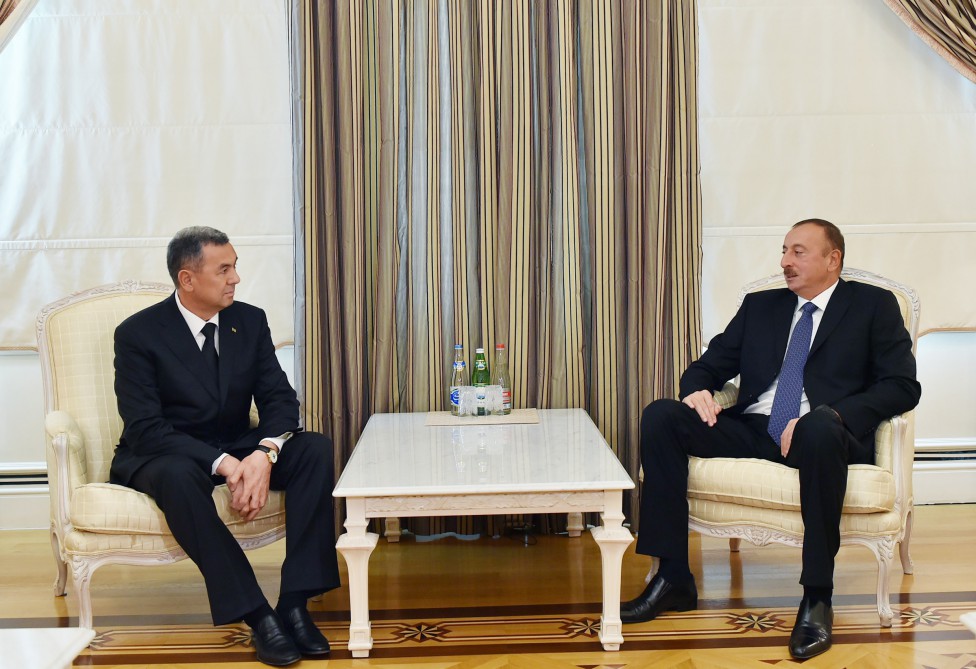 Azerbaijani president receives Turkmen Deputy PM