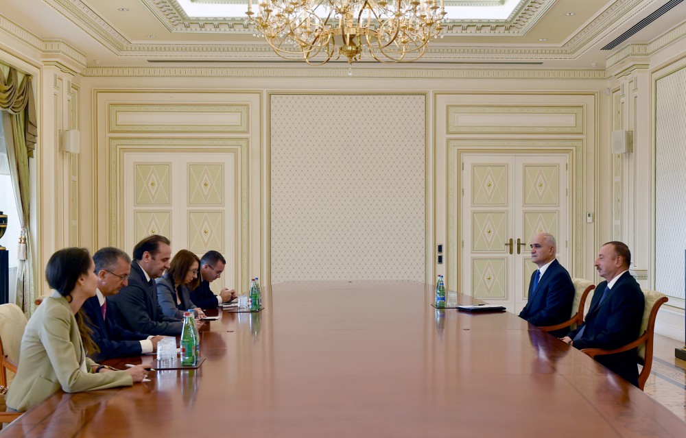 Azerbaijani president receives delegation led by Serbian Deputy PM