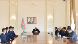 President Aliyev meets with members of Azerbaijan`s national polo team