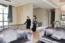 Azerbaijani president, his spouse attend opening of school complex and Golf Club