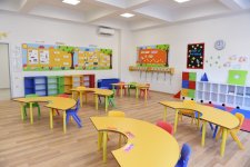 Azerbaijani president, his spouse attend opening of school complex and Golf Club