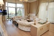 Azerbaijani president, his spouse attend opening of school complex and Golf Club