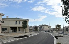Azerbaijani president, his spouse attend opening of school complex and Golf Club