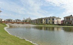 Azerbaijani president, his spouse attend opening of school complex and Golf Club