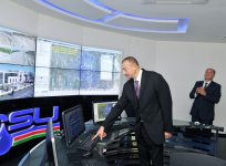 Ilham Aliyev attends ceremony marking finish of project to reconstruct water supply system of Ujar
