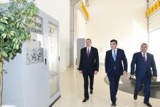 Azerbaijani president attends opening of Goychay hydroelectric power station