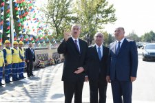 President Ilham Aliyev attends opening of Goychay-Ujar highway