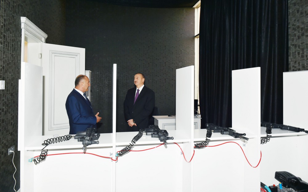 Azerbaijani president attends opening of Ujar Youth Center