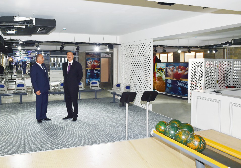 Azerbaijani president attends opening of Ujar Youth Center