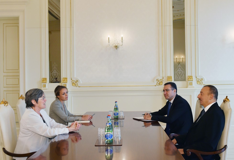 President Ilham Aliyev receives chair of board of Extractive Industries Transparency Initiative