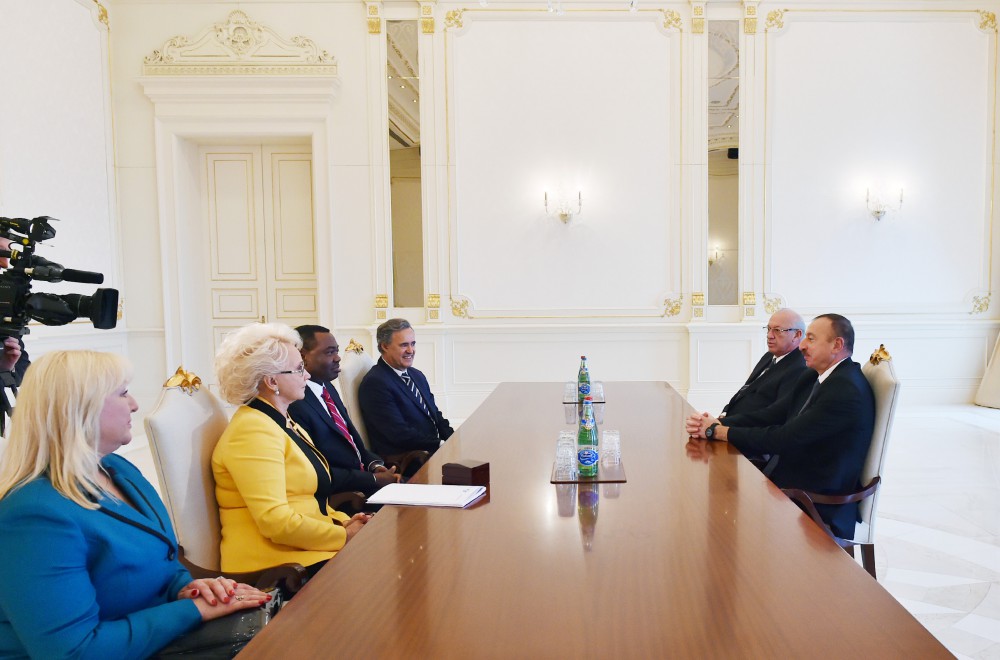 President Aliyev received the president of ICAO Council and the chairperson of the interstate aviation committee