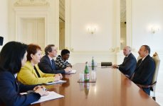 Azerbaijani president receives delegation led by WB vice president