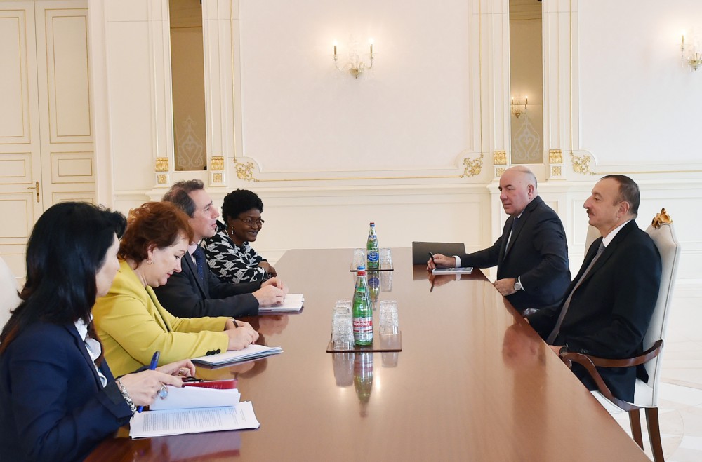 Azerbaijani president receives delegation led by WB vice president