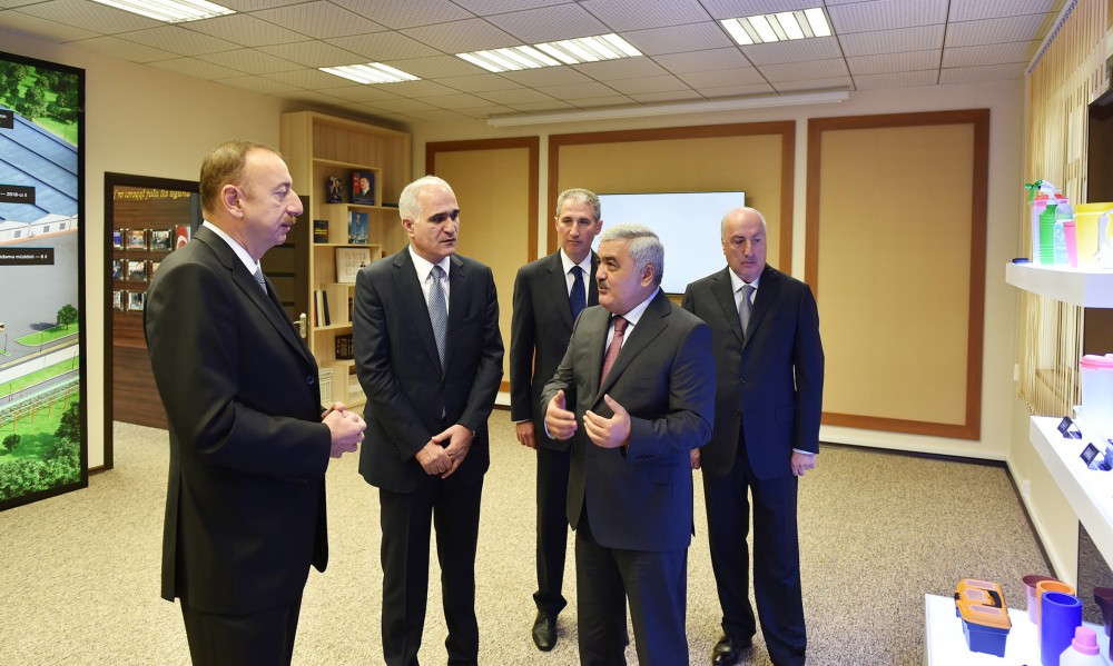 President Aliyev participates in groundbreaking ceremony of High Density Polyethylene Plant in Sumgayit