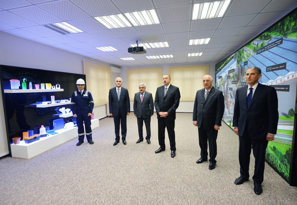 President Aliyev participates in groundbreaking ceremony of High Density Polyethylene Plant in Sumgayit
