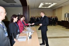 Azerbaijani president, his spouse vote at parliamentary election