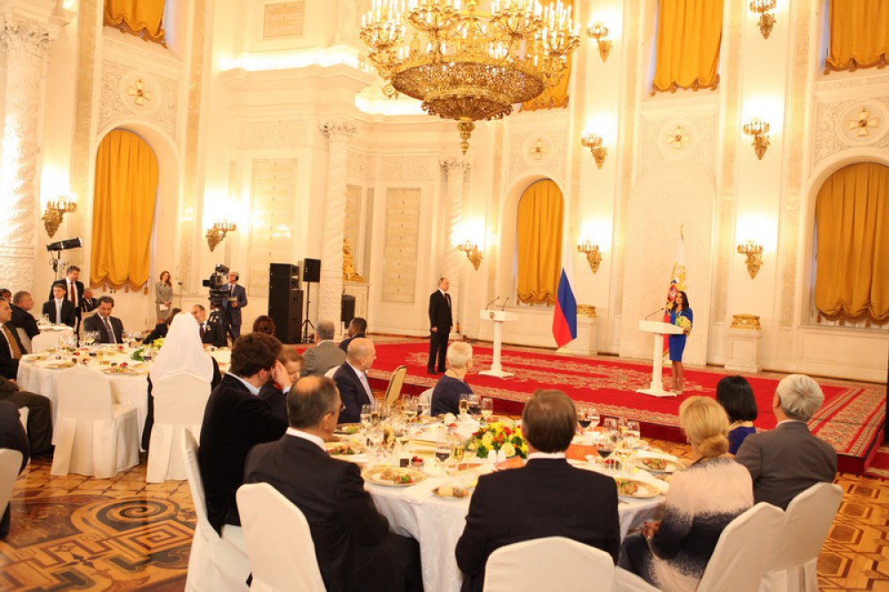 Heydar Aliyev Foundation VP presented with Medal of Pushkin
