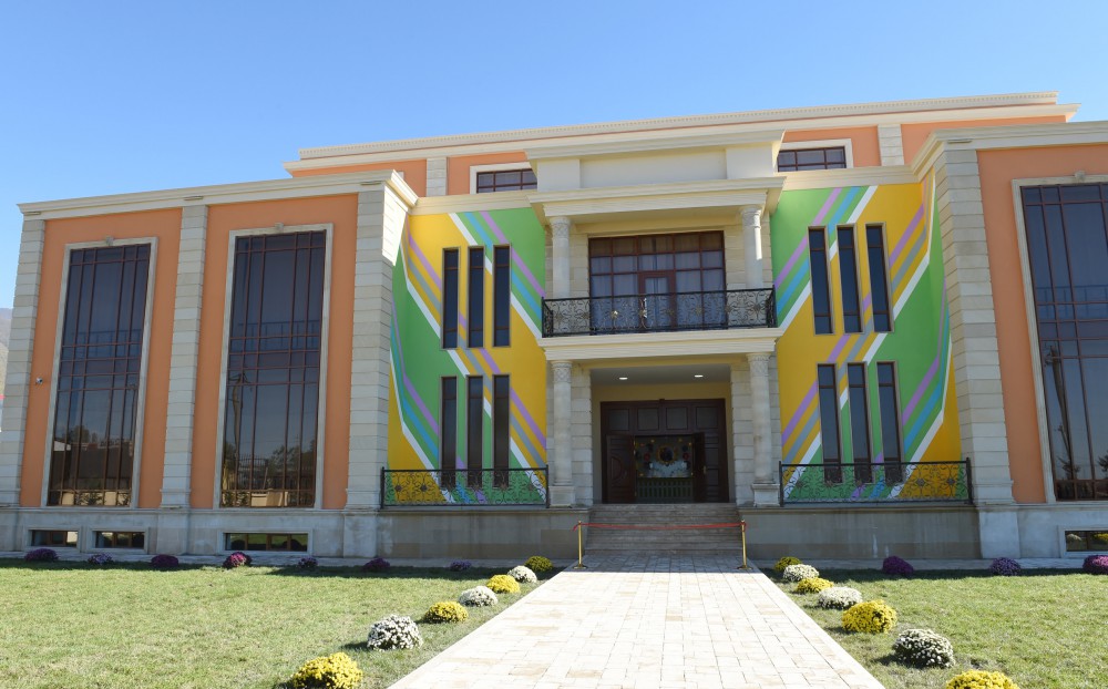 Azerbaijani president attends opening of 160-seat orphanage kindergarten in Shaki