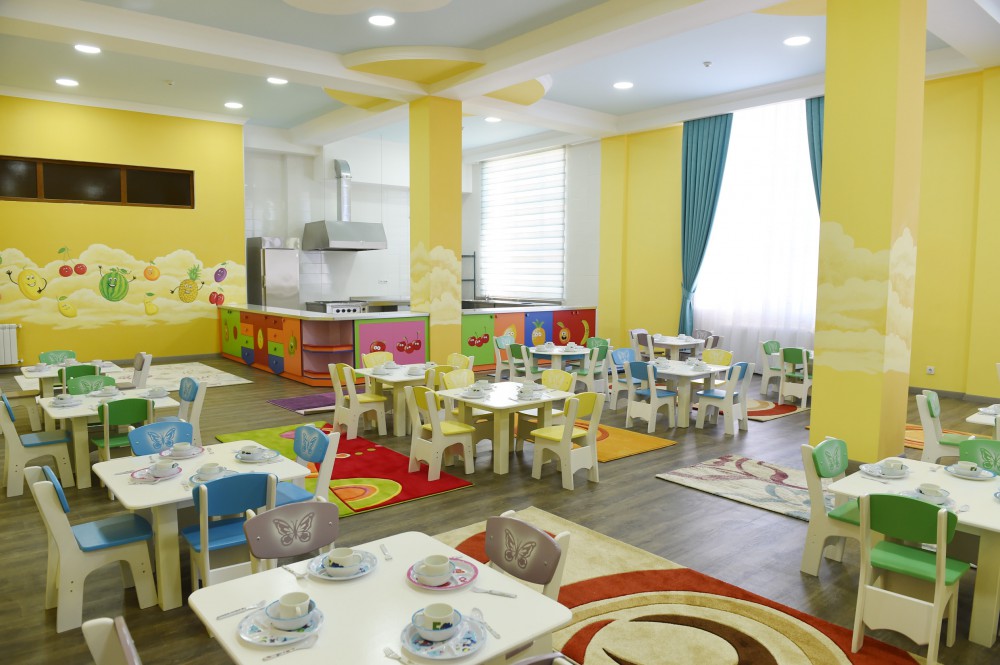 Azerbaijani president attends opening of 160-seat orphanage kindergarten in Shaki