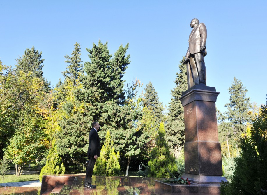 President Aliyev arrives in Zagatala district