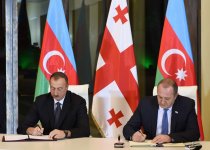 Azerbaijani, Georgian presidents sign joint declaration