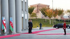 Official welcoming ceremony held in Tbilisi for President Ilham Aliyev