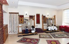 Azerbaijani, Georgian presidents visit "Tea house" training center in Marneuli