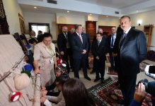 Azerbaijani, Georgian presidents visit "Tea house" training center in Marneuli