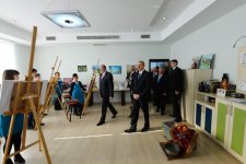 Azerbaijani, Georgian presidents visit "Tea house" training center in Marneuli