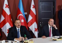 Azerbaijani, Georgian presidents visit "Tea house" training center in Marneuli