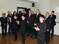 Azerbaijani, Georgian presidents visit "Tea house" training center in Marneuli