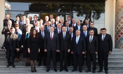 Azerbaijani, Georgian presidents visit "Tea house" training center in Marneuli