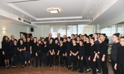 Azerbaijani, Georgian presidents visit "Tea house" training center in Marneuli