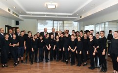 Azerbaijani, Georgian presidents visit "Tea house" training center in Marneuli