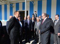Azerbaijani, Georgian presidents review cold storage complex in Marneuli