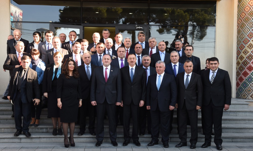 Azerbaijani, Georgian presidents visit "Tea house" training center in Marneuli