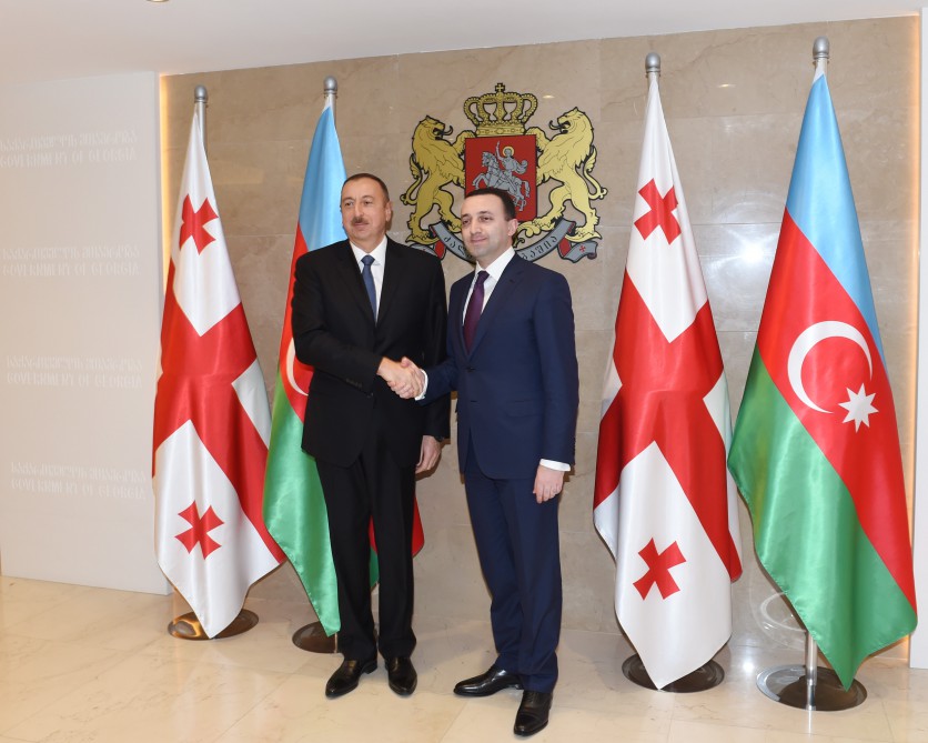 President Ilham Aliyev and the Georgian Prime Minister held a one-on-one meeting